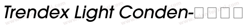 Trendex Light Conden字体转换